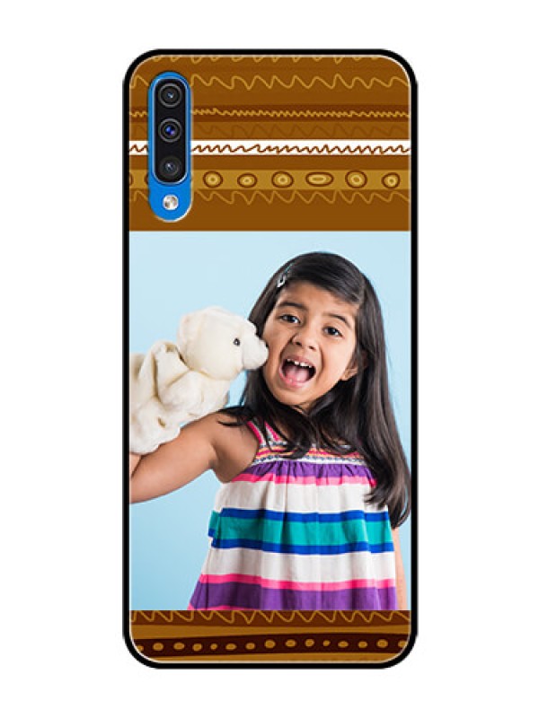 Custom Samsung Galaxy A50 Custom Glass Phone Case  - Friends Picture Upload Design 