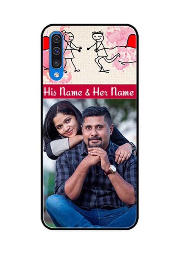 Samsung Galaxy A50 Photo Printing on Glass Case  - You and Me Case Design