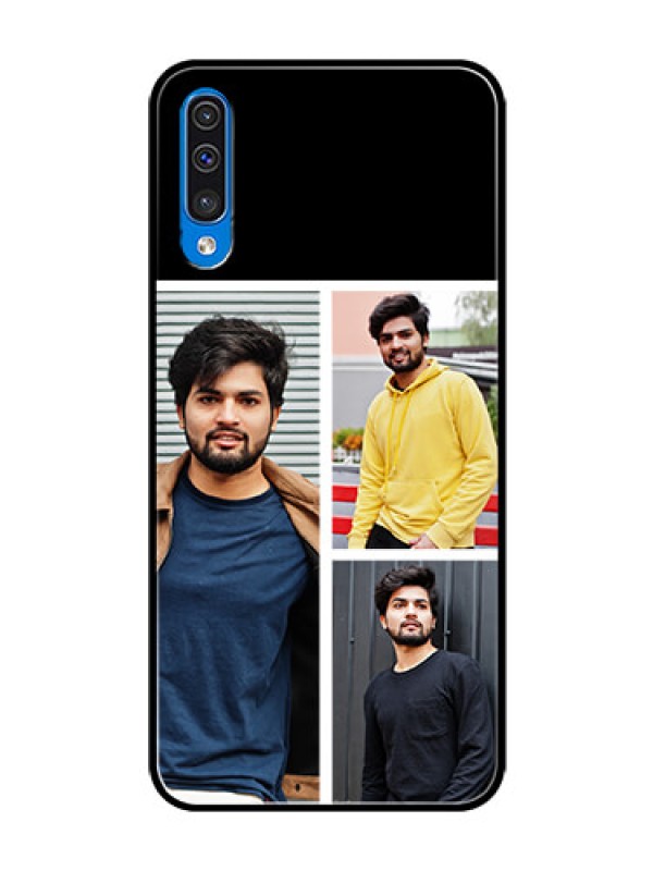 Custom Samsung Galaxy A50 Photo Printing on Glass Case  - Upload Multiple Picture Design