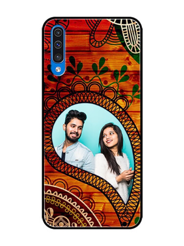 Custom Samsung Galaxy A50 Personalized Glass Phone Case  - Abstract Colorful Design