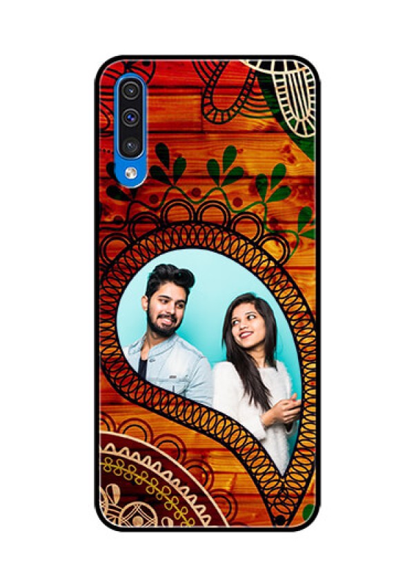 Samsung Galaxy A50 Personalized Glass Phone Case  - Abstract Colorful Design