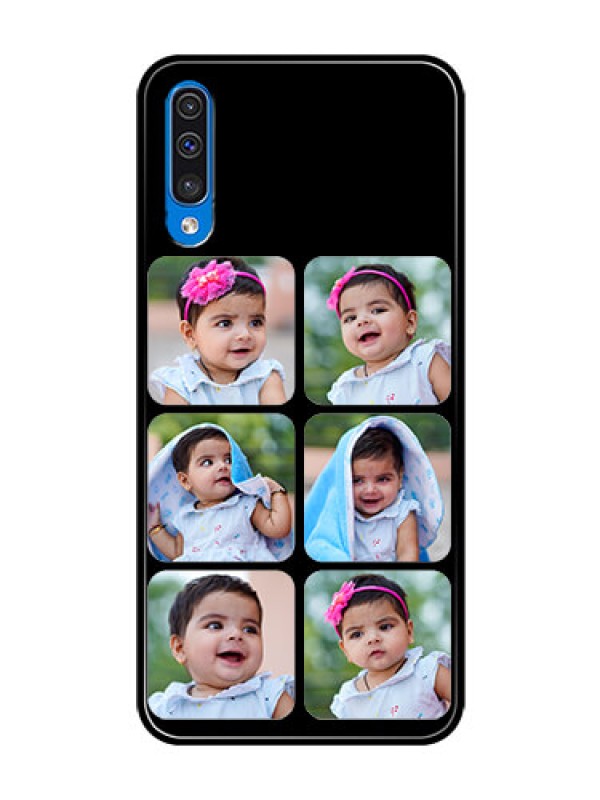 Custom Samsung Galaxy A50 Photo Printing on Glass Case  - Multiple Pictures Design