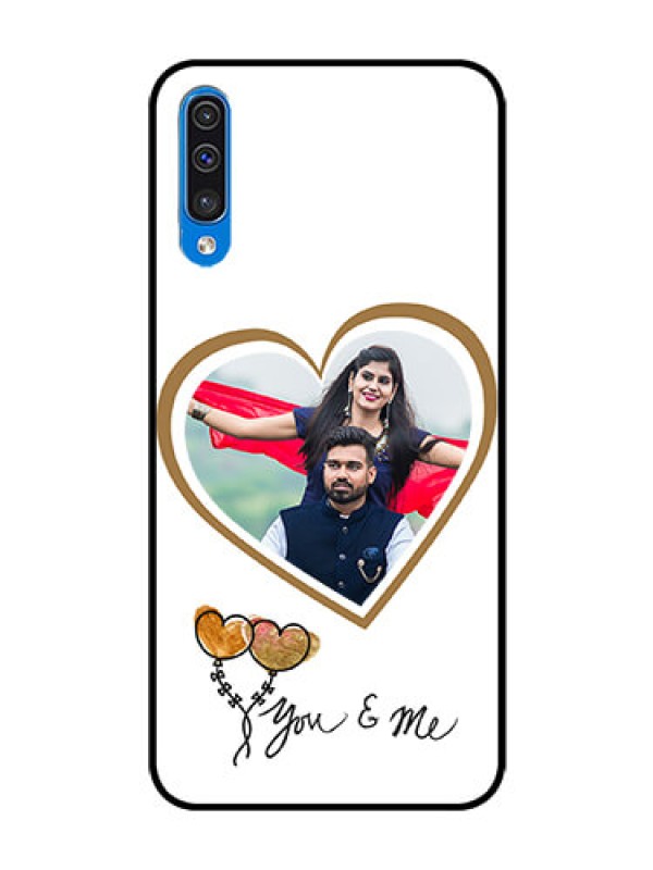 Custom Samsung Galaxy A50 Custom Glass Mobile Case  - You & Me Design