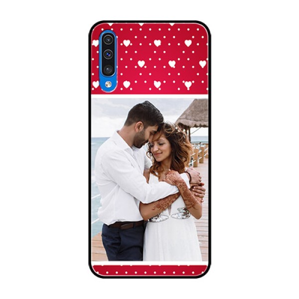 Samsung Galaxy A50 Photo Printing on Glass Case - Hearts Mobile Case Design Samsung Galaxy A50 Photo Printing on Glass Case - Hearts Mobile Case Design