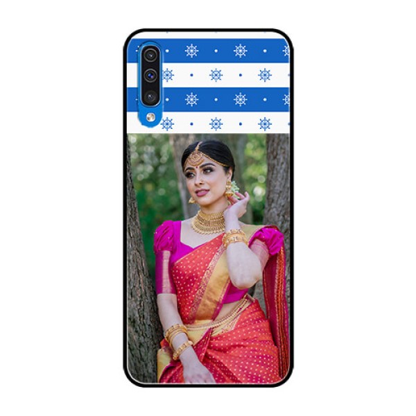 Samsung Galaxy A50 Photo Printing on Glass Case - Snow Pattern Design Samsung Galaxy A50 Photo Printing on Glass Case - Snow Pattern Design