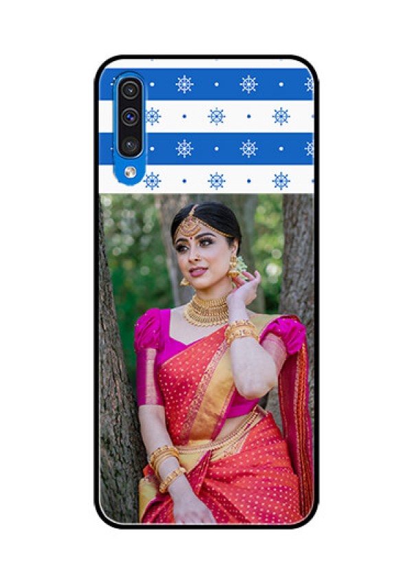 Samsung Galaxy A50 Photo Printing on Glass Case  - Snow Pattern Design