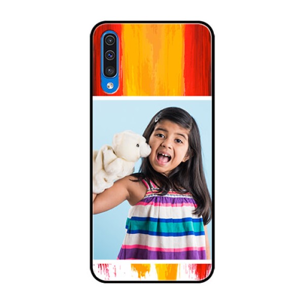 Samsung Galaxy A50 Personalized Glass Phone Case - Multi Color Design Samsung Galaxy A50 Personalized Glass Phone Case - Multi Color Design