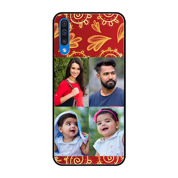Samsung Galaxy A50 Photo Printing on Glass Case - 4 Image Traditional Design Samsung Galaxy A50 Photo Printing on Glass Case - 4 Image Traditional Design