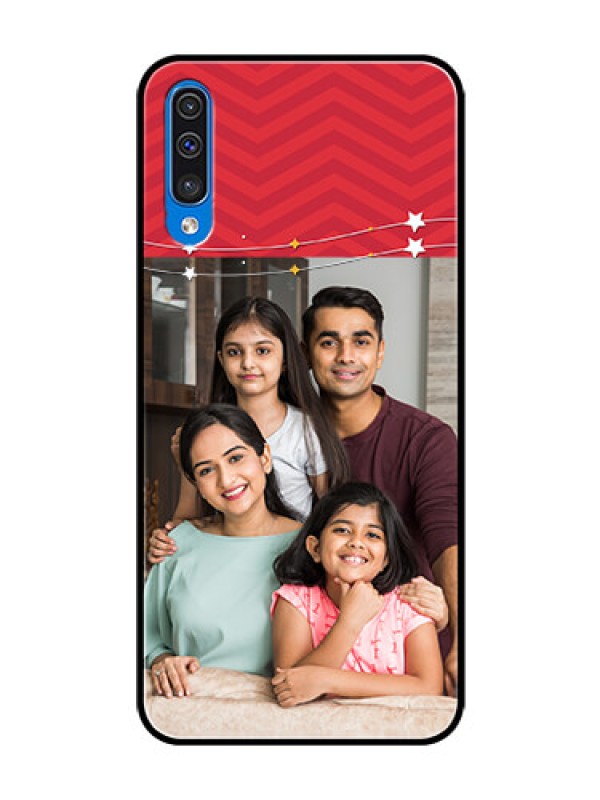 Custom Samsung Galaxy A50 Personalized Glass Phone Case  - Happy Family Design