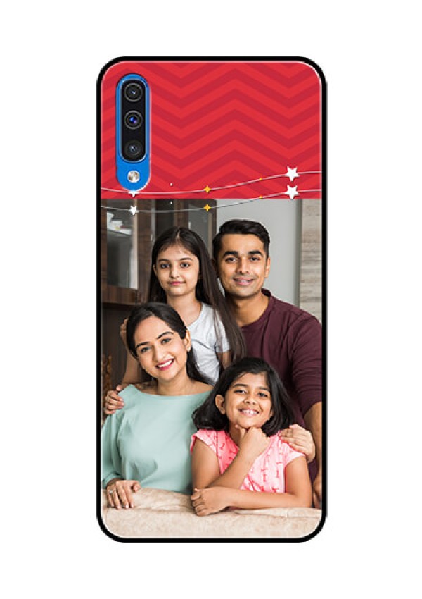 Samsung Galaxy A50 Personalized Glass Phone Case  - Happy Family Design