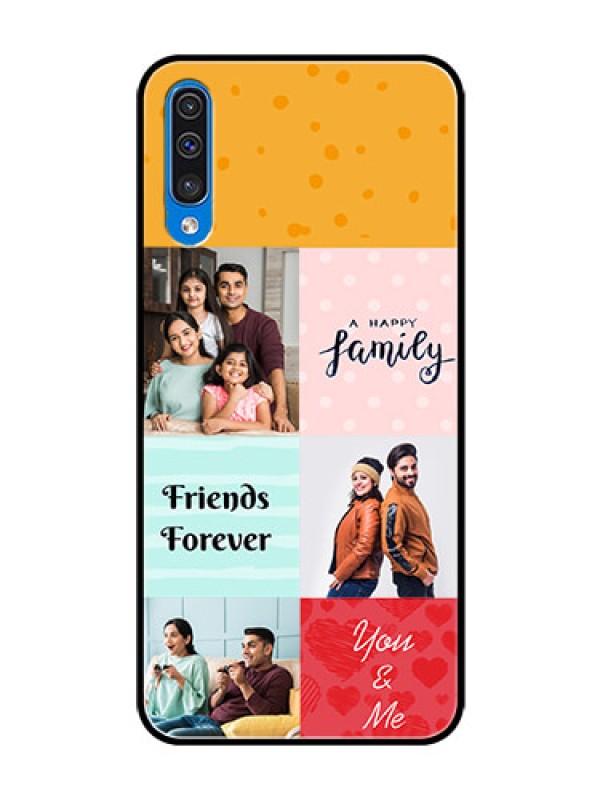 Custom Samsung Galaxy A50 Personalized Glass Phone Case  - Images with Quotes Design