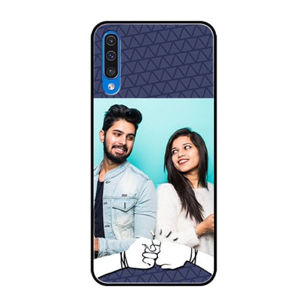 Samsung Galaxy A50 Photo Printing on Glass Case - with Best Friends Design Samsung Galaxy A50 Photo Printing on Glass Case - with Best Friends Design