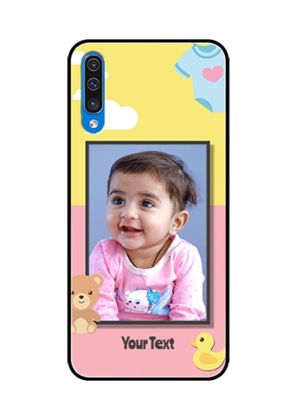 Samsung Galaxy A50 Photo Printing on Glass Case  - Kids 2 Color Design