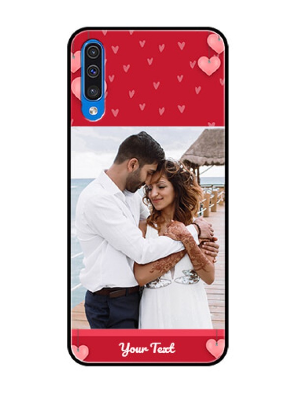 Custom Samsung Galaxy A50 Custom Glass Phone Case  - Valentines Day Design