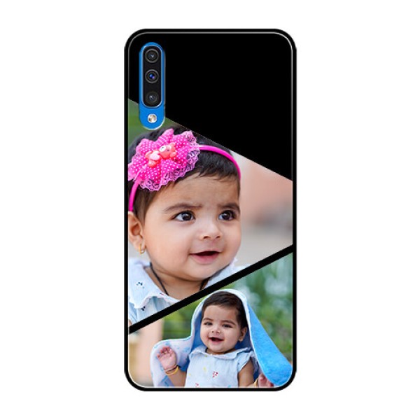 Samsung Galaxy A50 Custom Glass Phone Case  - Semi Cut Design