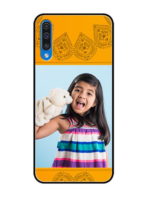 Custom Samsung Galaxy A50 Personalized Glass Phone Case  - Photo Wedding Design 