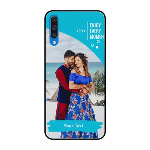 Samsung Galaxy A50 Custom Glass Mobile Case  - Happy Moment Design