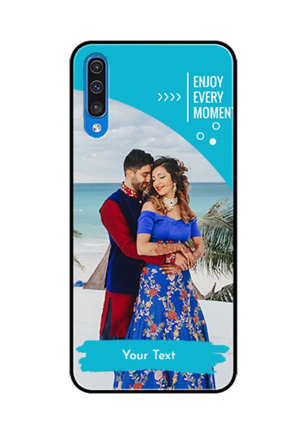 Samsung Galaxy A50 Custom Glass Mobile Case  - Happy Moment Design
