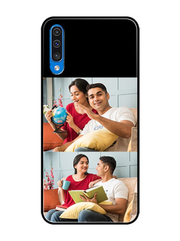 Custom Galaxy A50 2 Images on Glass Phone Cover