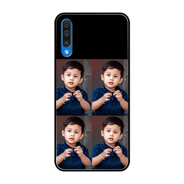 Galaxy A50 4 Image Holder on Glass Mobile Cover