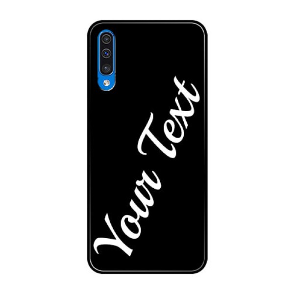 Galaxy A50 Custom Glass Mobile Cover with Your Name
