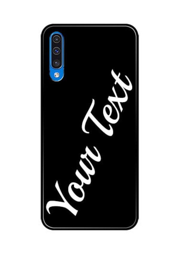 Galaxy A50 Custom Glass Mobile Cover with Your Name