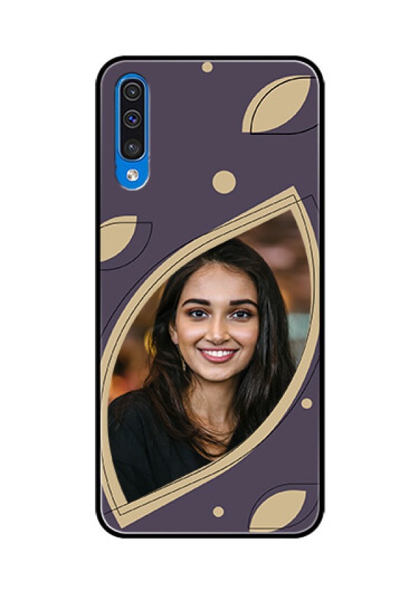 Galaxy A50 Custom Glass Mobile Case - Falling Leaf Design