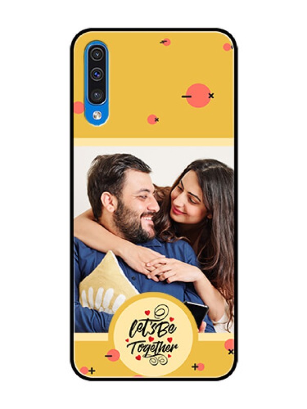 Custom Galaxy A50 Photo Printing on Glass Case - Lets be Together Design