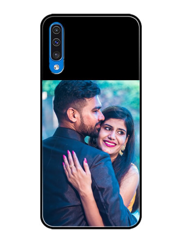 Custom Galaxy A50 Custom Glass Phone Case - Upload Full Picture With Custom Color Design