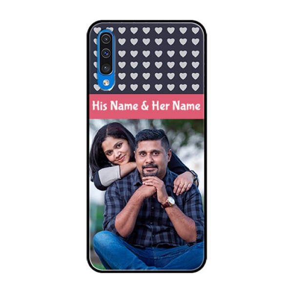 Samsung Galaxy A50s Custom Glass Mobile Case  - Love Symbols Design