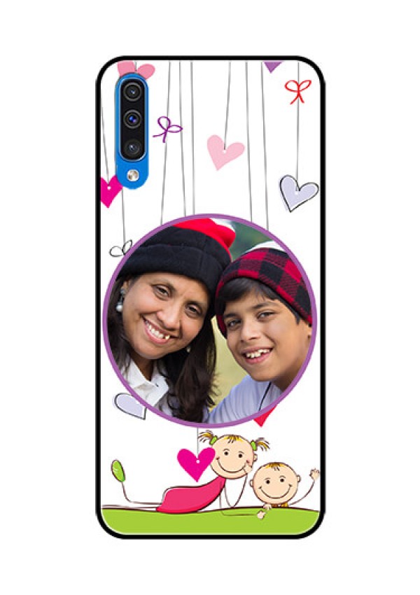 Samsung Galaxy A50s Photo Printing on Glass Case  - Cute Kids Phone Case Design
