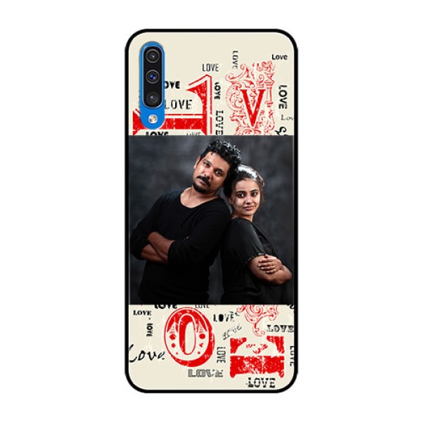 Samsung Galaxy A50s Photo Printing on Glass Case - Trendy Love Design Case Samsung Galaxy A50s Photo Printing on Glass Case - Trendy Love Design Case