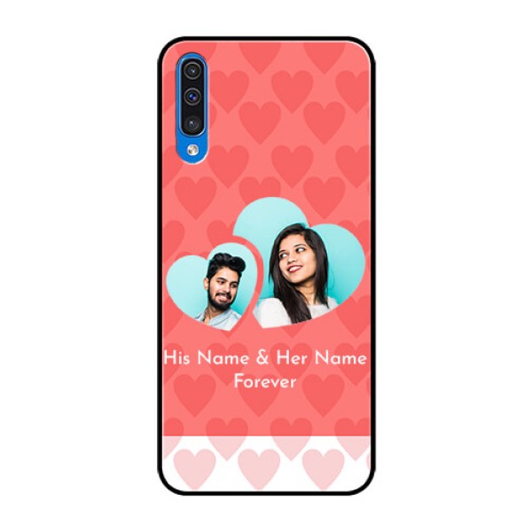 Samsung Galaxy A50s Personalized Glass Phone Case - Couple Pic Upload Design Samsung Galaxy A50s Personalized Glass Phone Case - Couple Pic Upload Design