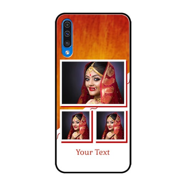 Samsung Galaxy A50s Custom Glass Phone Case - Wedding Memories Design Samsung Galaxy A50s Custom Glass Phone Case - Wedding Memories Design