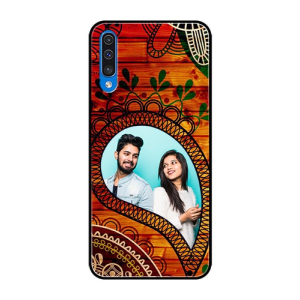 Samsung Galaxy A50s Personalized Glass Phone Case  - Abstract Colorful Design