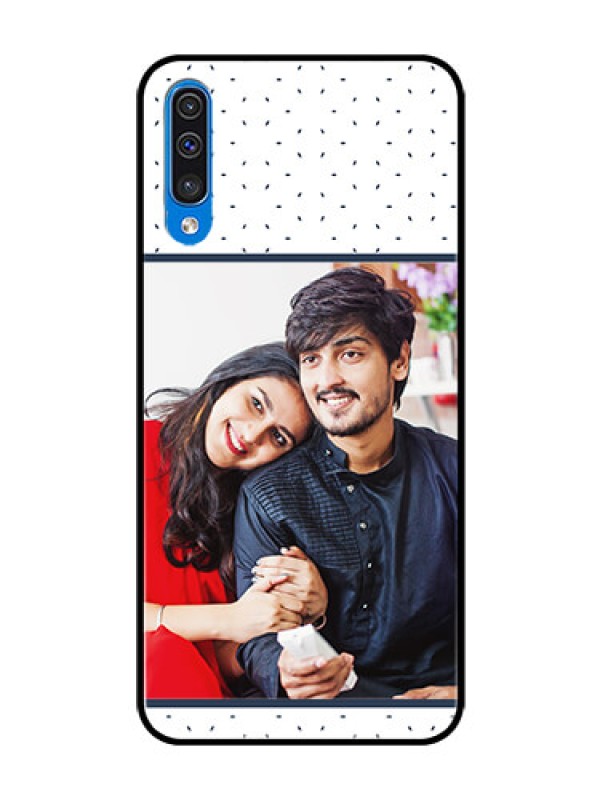 Custom Samsung Galaxy A50s Personalized Glass Phone Case  - Premium Dot Design