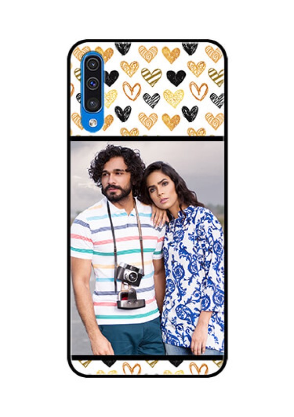 Samsung Galaxy A50s Photo Printing on Glass Case  - Love Symbol Design