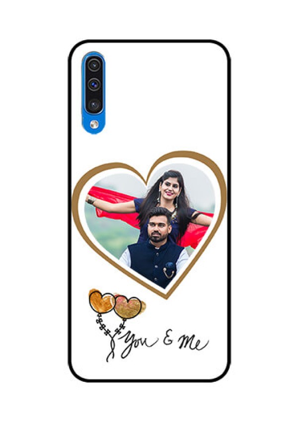 Samsung Galaxy A50s Custom Glass Mobile Case  - You & Me Design