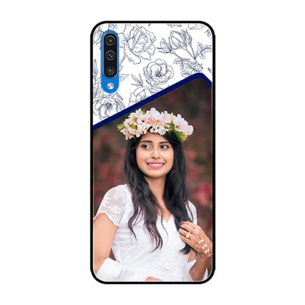 Samsung Galaxy A50s Personalized Glass Phone Case - Premium Floral Design Samsung Galaxy A50s Personalized Glass Phone Case - Premium Floral Design
