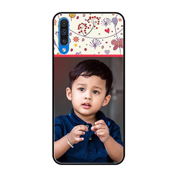 Samsung Galaxy A50s Custom Glass Mobile Case  - Premium Floral Design