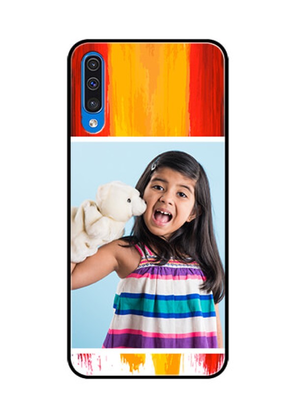 Samsung Galaxy A50s Personalized Glass Phone Case  - Multi Color Design