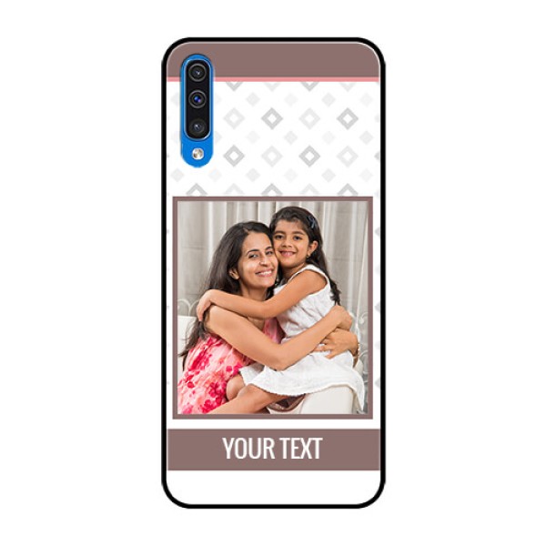 Samsung Galaxy A50s Photo Printing on Glass Case - Simple Diamond Design Samsung Galaxy A50s Photo Printing on Glass Case - Simple Diamond Design