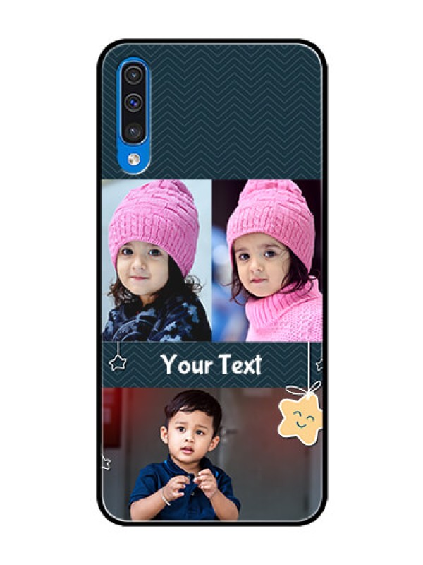 Custom Samsung Galaxy A50s Custom Glass Mobile Case  - Hanging Stars Design