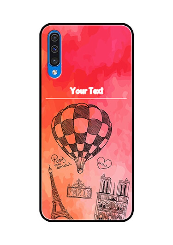 Samsung Galaxy A50s Custom Glass Phone Case  - Paris Theme Design