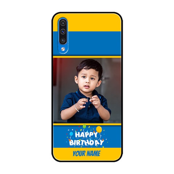 Samsung Galaxy A50s Custom Glass Mobile Case - Birthday Wishes Design Samsung Galaxy A50s Custom Glass Mobile Case - Birthday Wishes Design