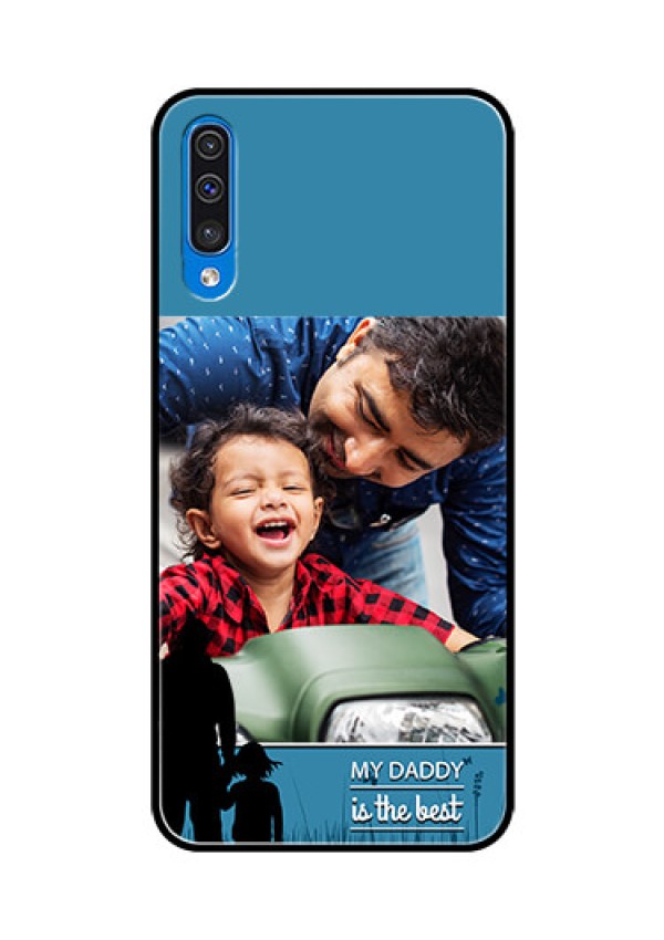 Samsung Galaxy A50s Custom Glass Mobile Case  - Best dad design 