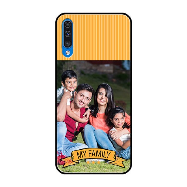 Samsung Galaxy A50s Custom Glass Phone Case  - My Family Design