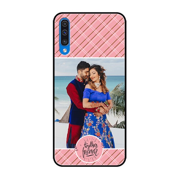 Samsung Galaxy A50s Personalized Glass Phone Case - Together Forever Design Samsung Galaxy A50s Personalized Glass Phone Case - Together Forever Design