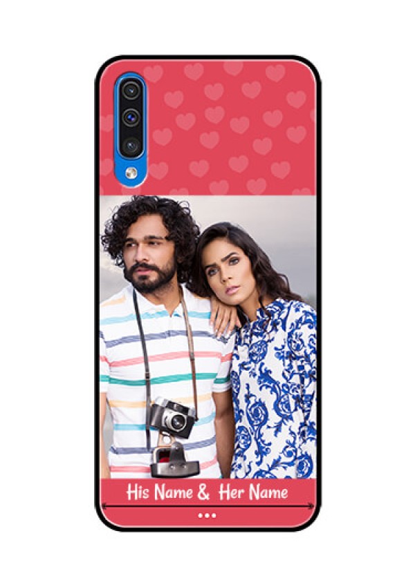 Samsung Galaxy A50s Photo Printing on Glass Case  - Simple Love Design