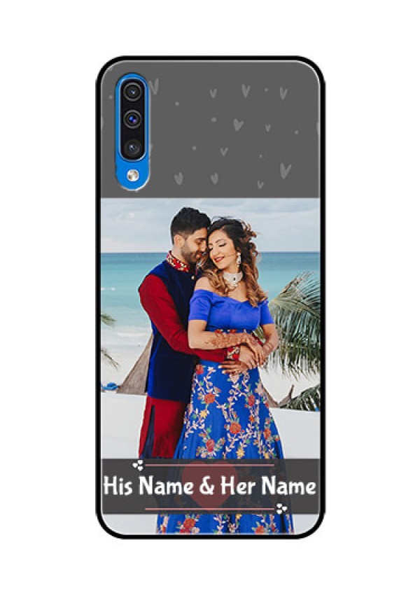 Samsung Galaxy A50s Custom Glass Mobile Case  - Buy Love Design with Photo Online